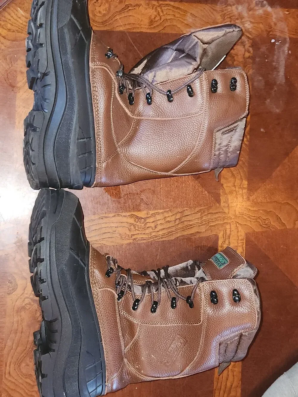 Coggs Footwear Men's Full Grain Leather Insulated Work Boots Brown Size 11
